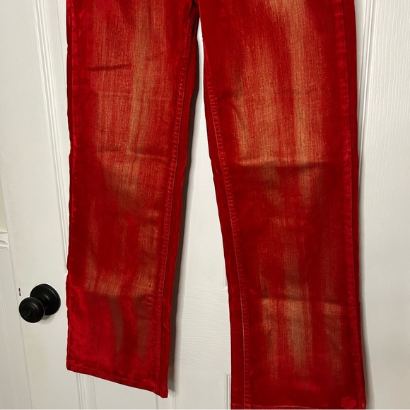 Anthropologie Pilcro The Annie Flocked High-Rise Straight-Leg Jeans - Picture 11 of 16